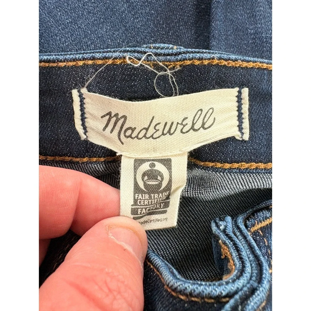 Madewell Curvy Cali Demi-Boot‎ Jeans Dark Indigo High Rise 29P AJ305